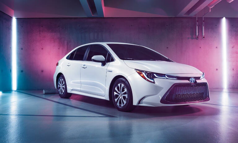 2022 Toyota Corolla exterior in colorful garage