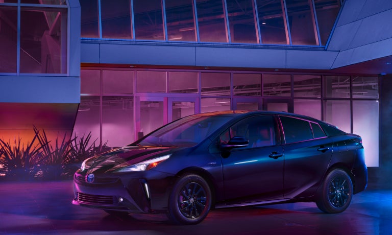2022 Toyota Prius exterior nighttime driveway