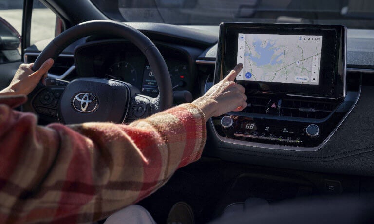 2024 Toyota Corolla interior front infotainment